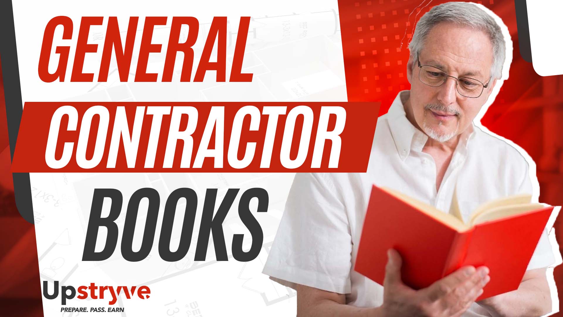 Are you preparing to take you General Contractor license exam, but don't know which books you need to purchase and study? Let Upstryve experts like J.D. Myers help you find the correct books so you can save money and time. General Contractor exam books can be expensive and hard to find. Here at Upstryve we make sure you purchase only the books you need and nothing more. We also make sure you purchase the correct editions so you can study with the correct material. Call us today at 561-229-1418 and get started on your journey to getting you General Contractor license by purchasing the correct general contractor exam books.